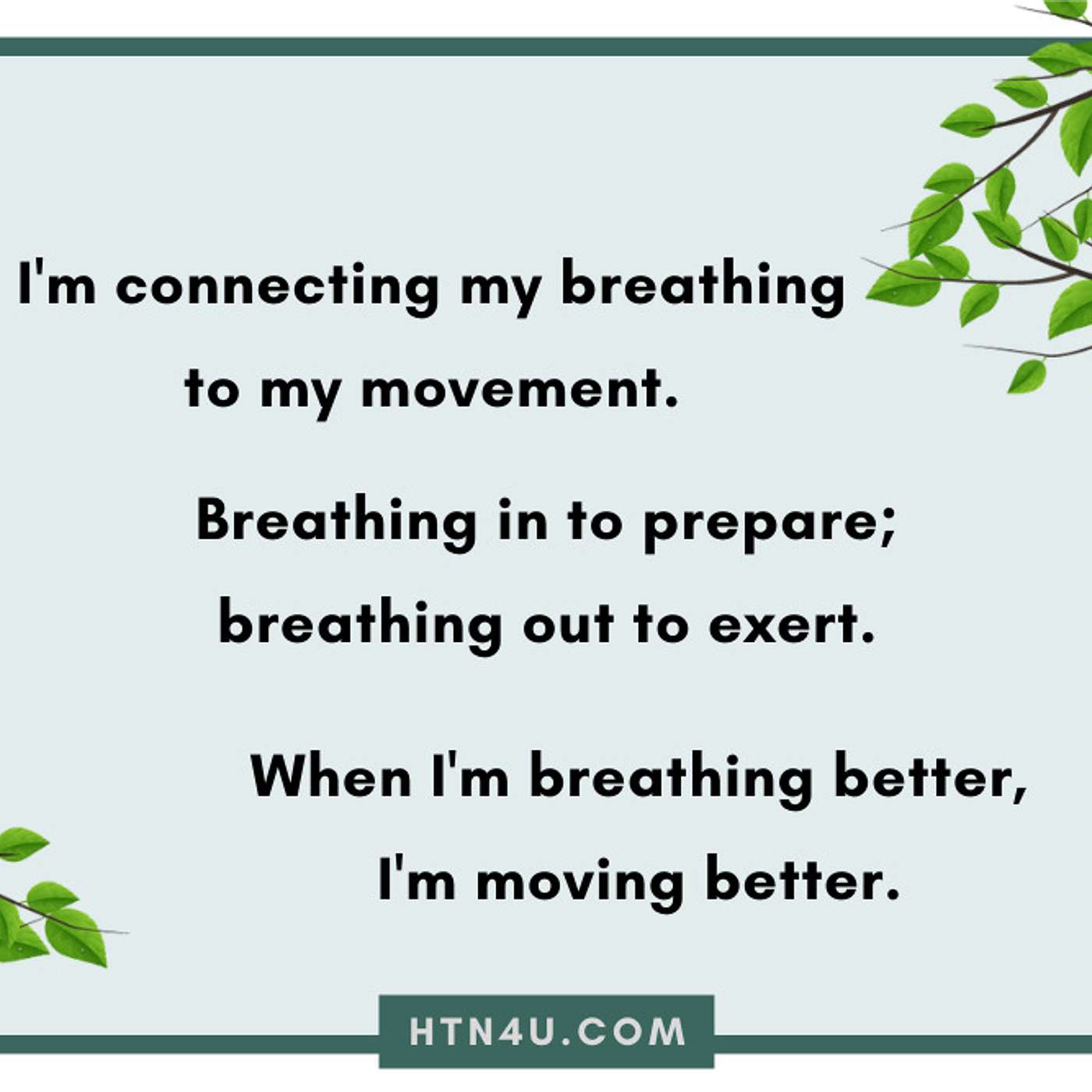 HTN4U Unlimiting Affirmations on Breathing #176