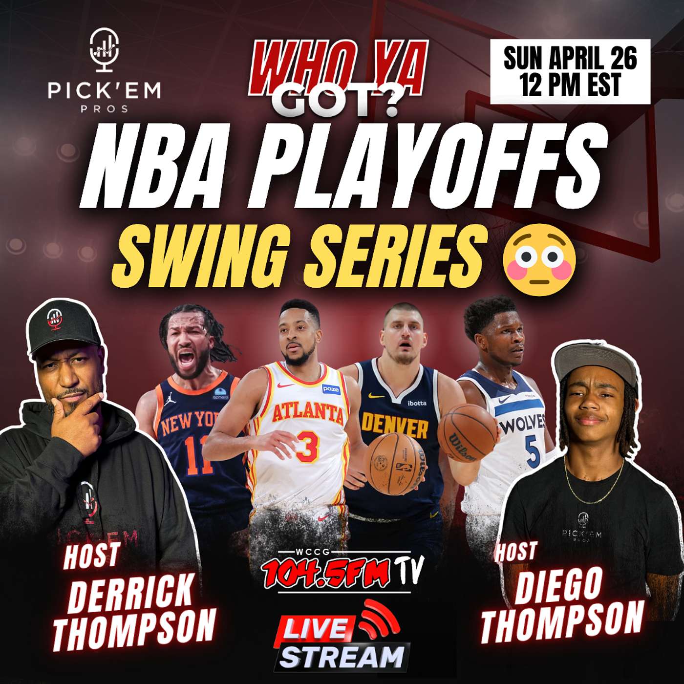 NBA Playoff Chaos 😳 Knicks/Hawks, Nuggets in Trouble + Magic SHOCK! | Who Ya Got Ep. 152