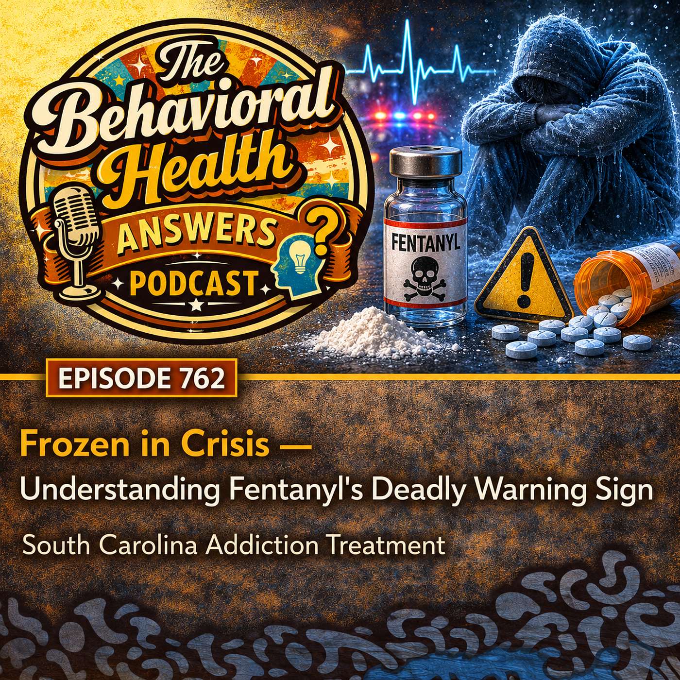 Episode 762: Frozen in Crisis - Understanding Fentanyl's Deadly Warning Sign | South Carolina Addiction Treatment episode artwork