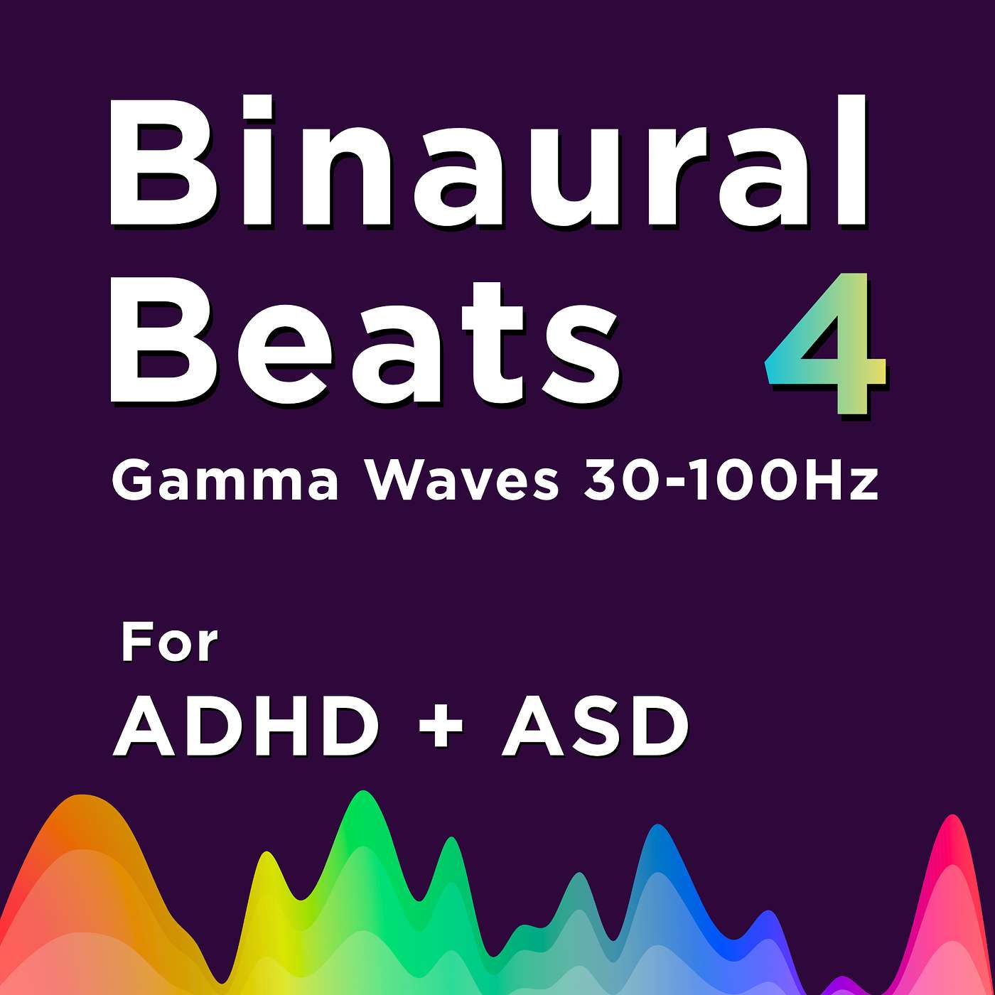 BINAURAL BEATS No.4 - Deep Focus + Productivity Gamma Wave Drone with Dancing Light Rain ADHD