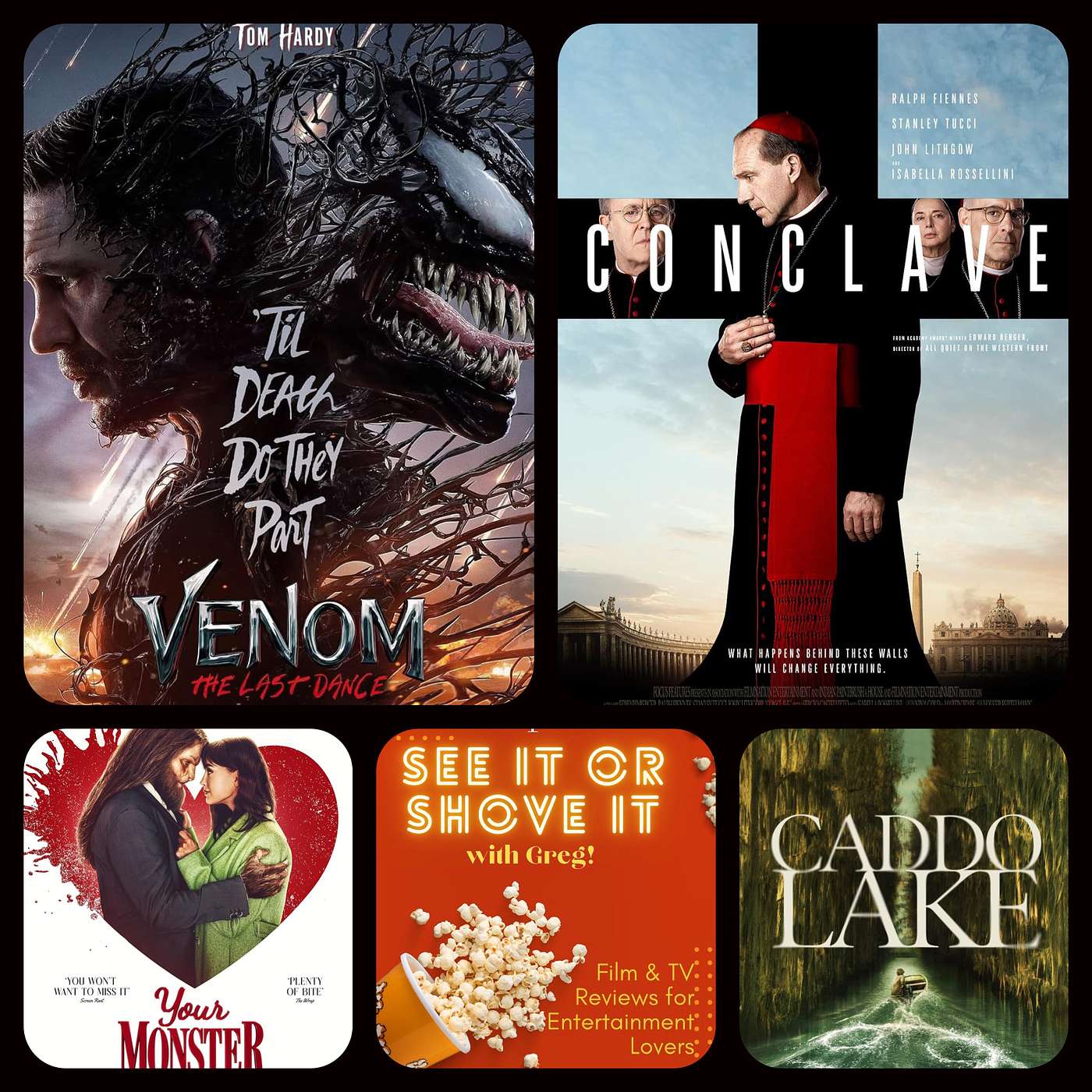 Episode 195 - Venom: The Last Dance, Conclave, Caddo Lake, Your Monster episode artwork