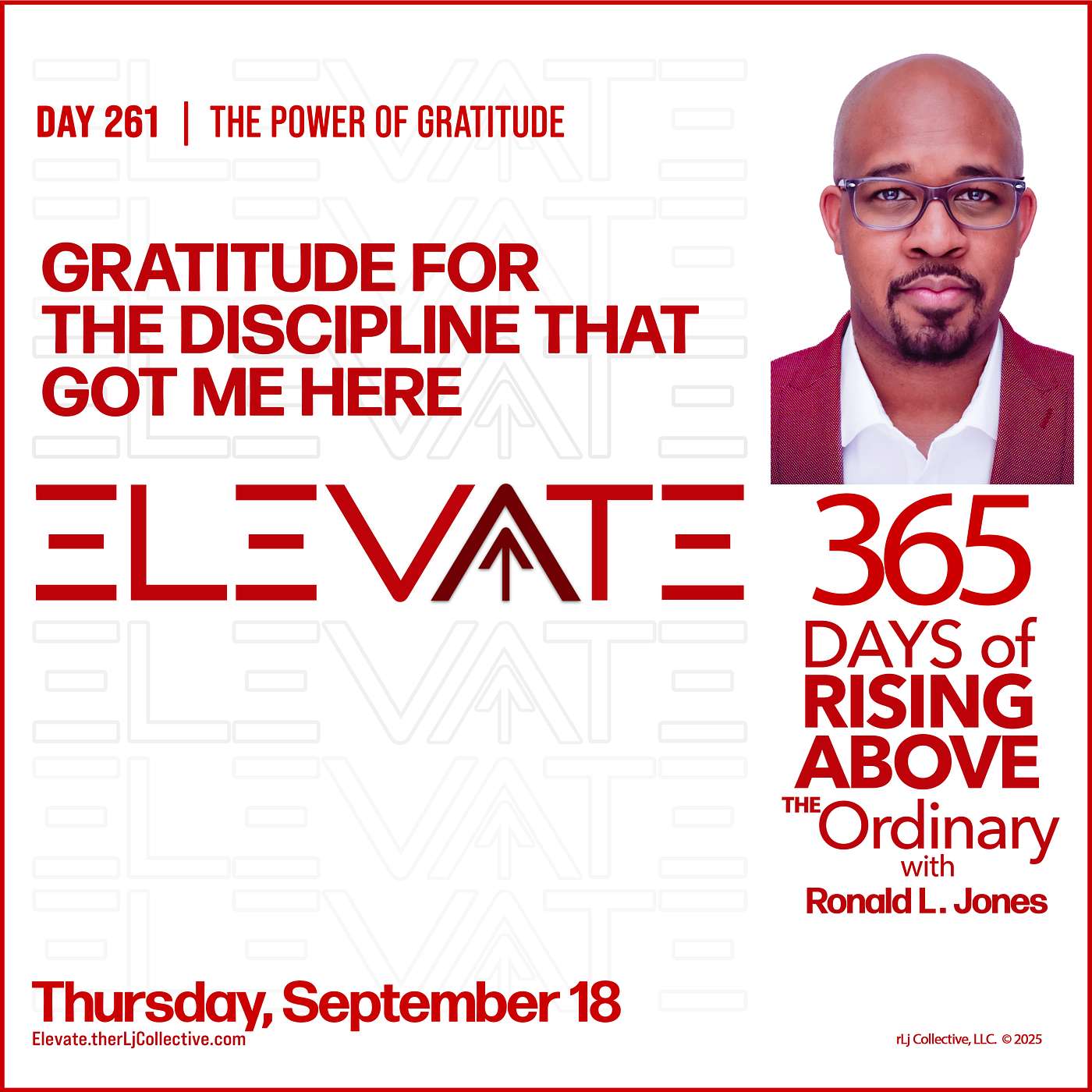 Day 261: Gratitude for the Discipline That Got Me Here