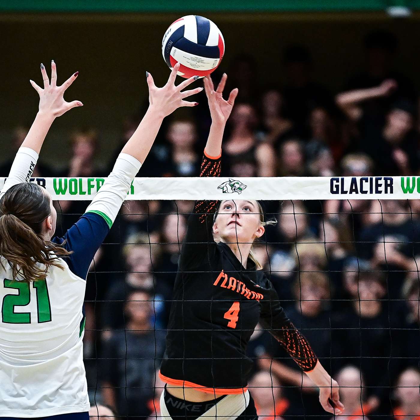 Flathead’s Fierce Finisher: Makenna Aldrich Dominates in Crosstown Volleyball Showdown