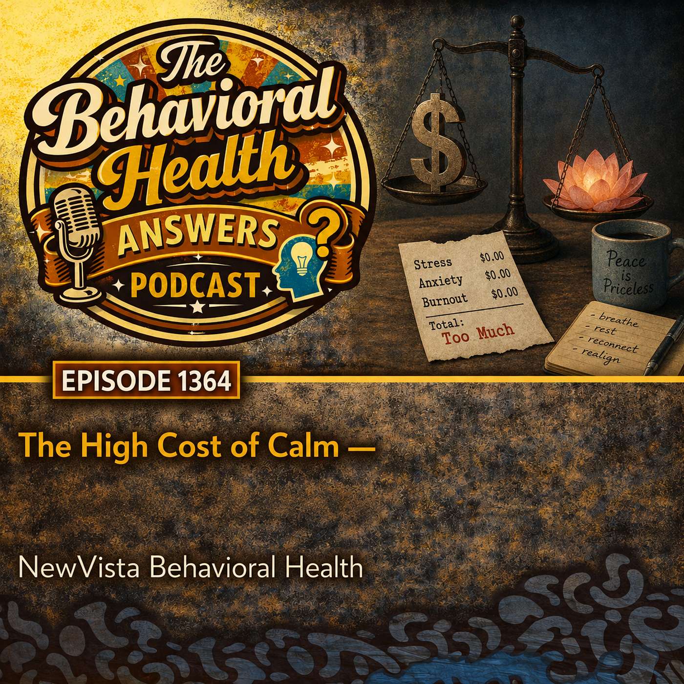 Episode 1364: The High Cost of Calm | NewVista Behavioral Health episode artwork