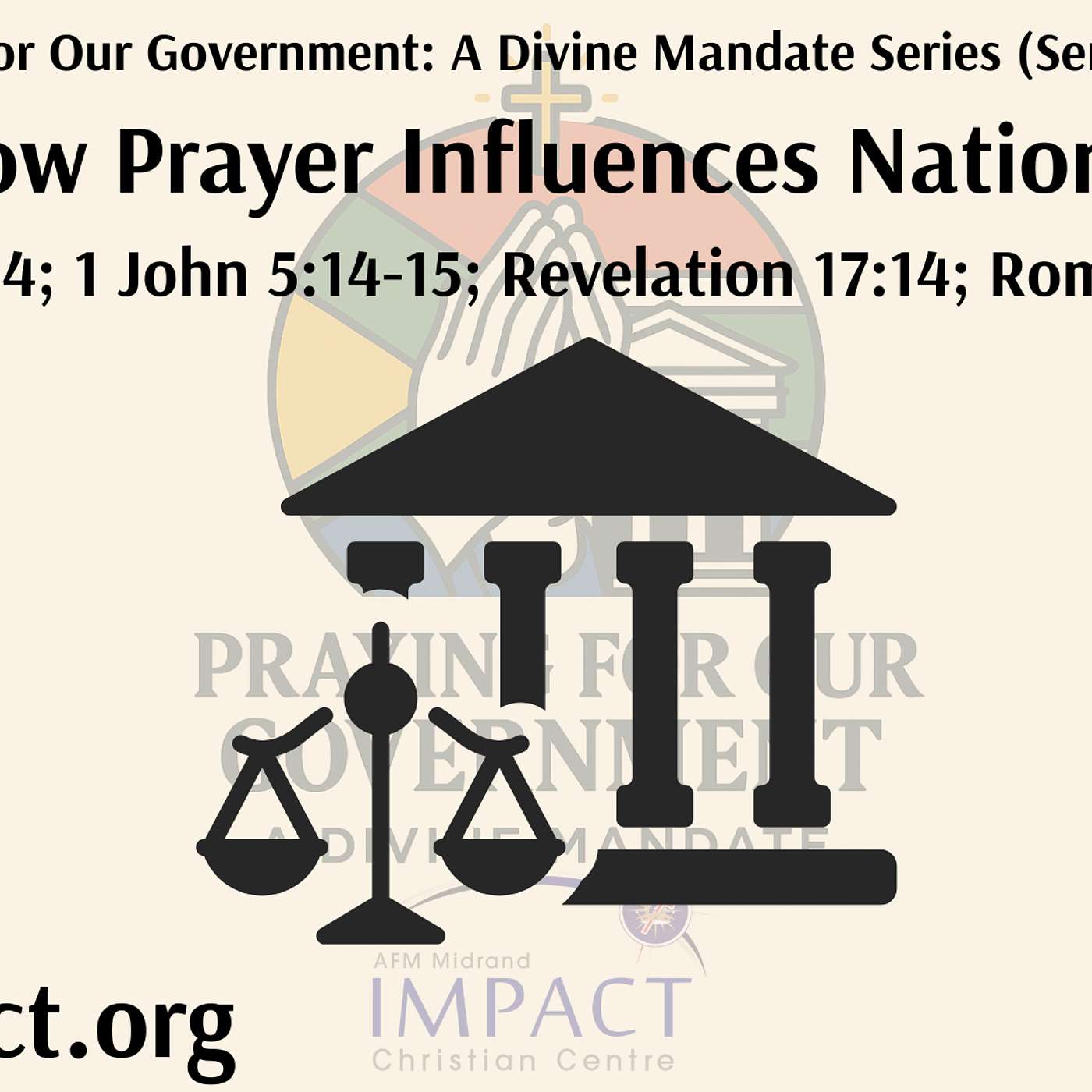Praying for our Government (Sermon 3): How Prayer Influences Nations.