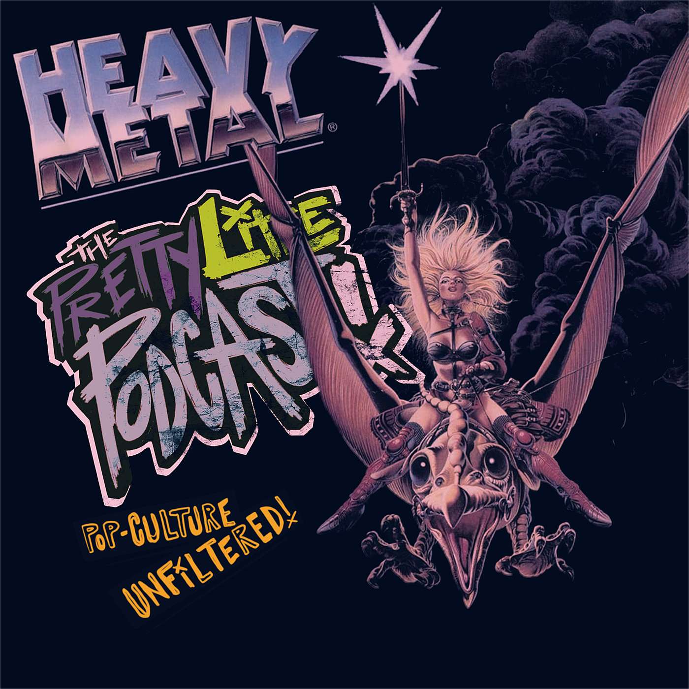 Heavy Metal (1981) and Heavy Metal 2000 (2000, duh) episode artwork
