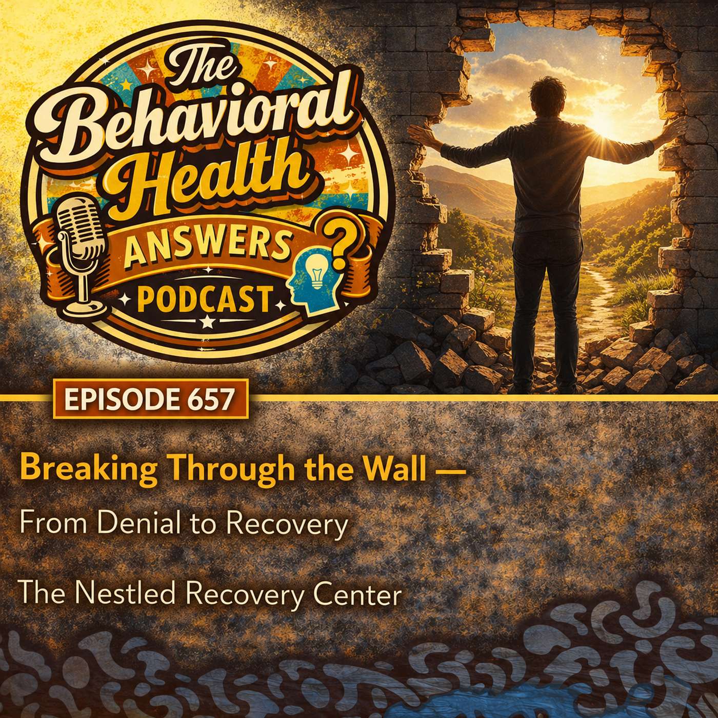 Episode 657: Breaking Through the Wall - From Denial to Recovery | The Nestled Recovery Center episode artwork