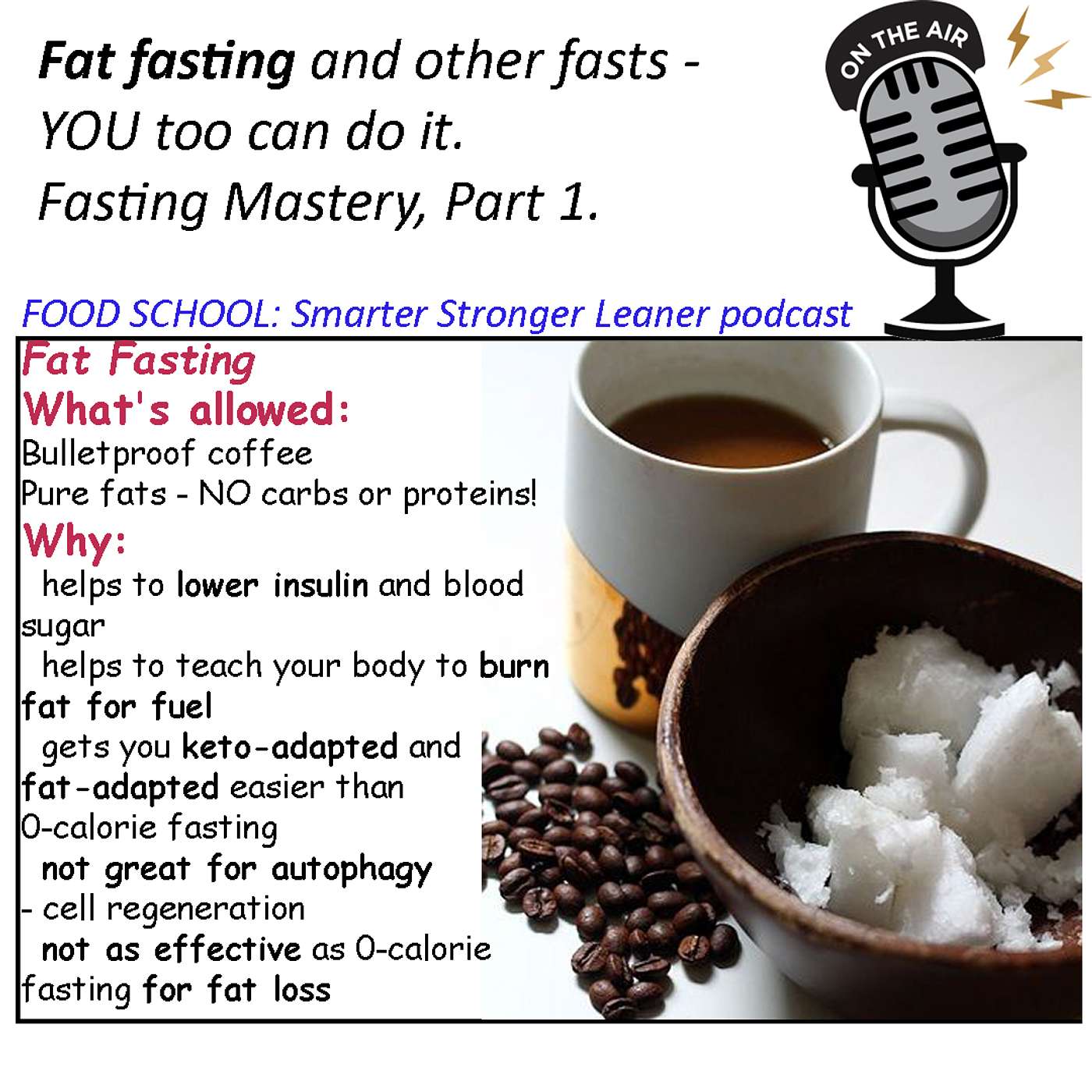 Fat fasting and other fasts - YOU too can do it. Fasting Mastery, Part 1.