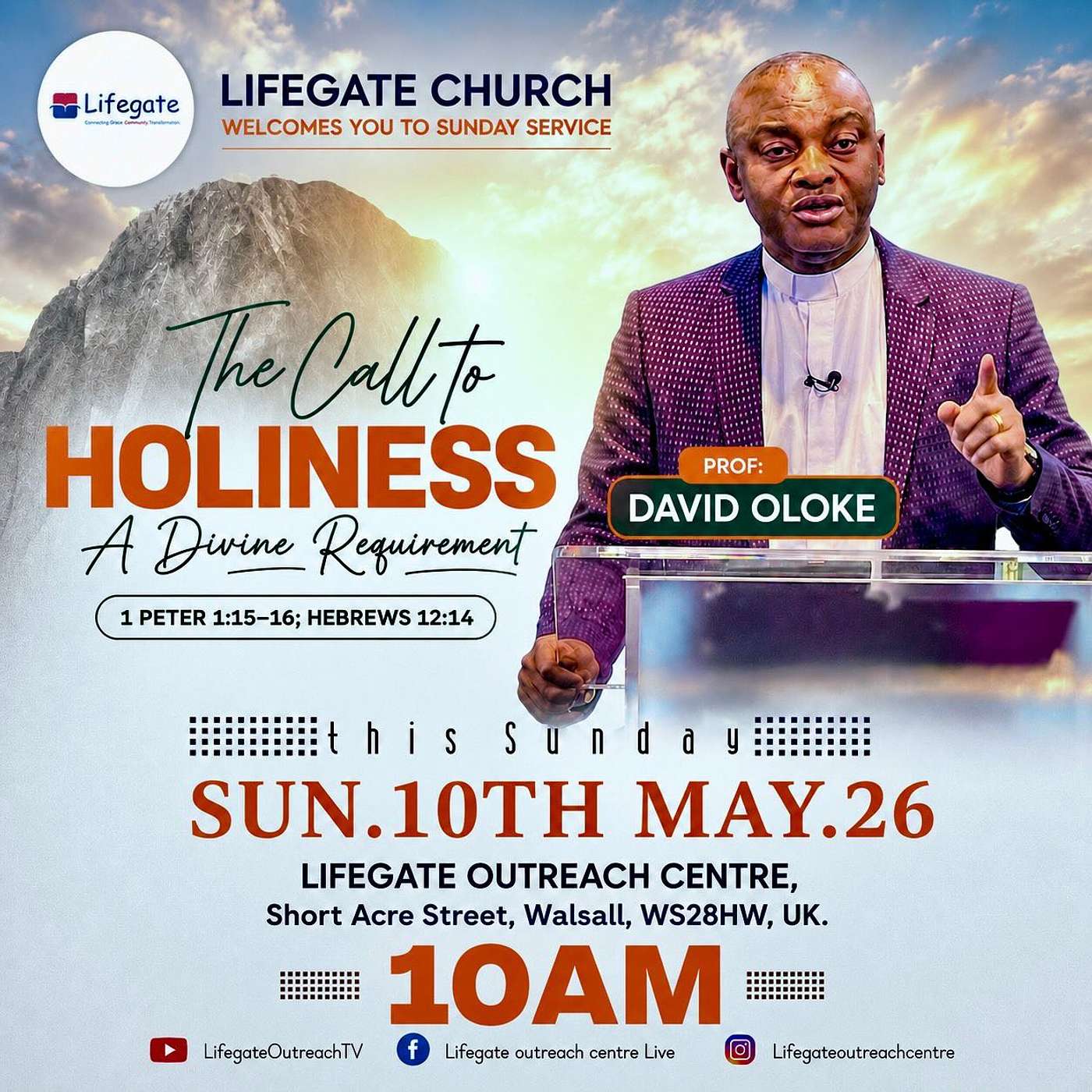 The Call to Holiness - A Divine Requirement (Session 2) - Lifegate Church - 10.5.26 episode artwork