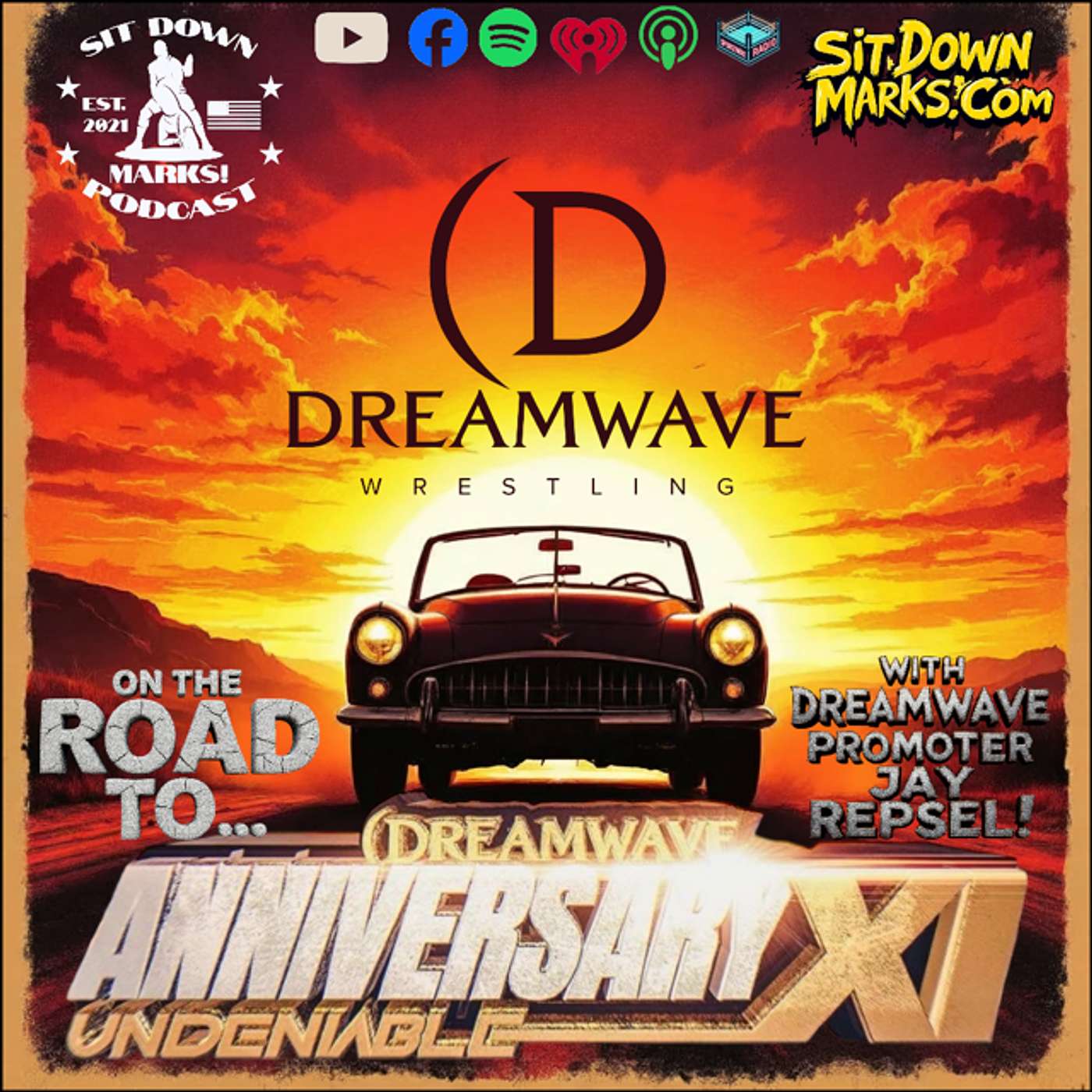 On the Road To Anniversary with Dreamwave Wrestling Promoter Jay Repsel episode artwork