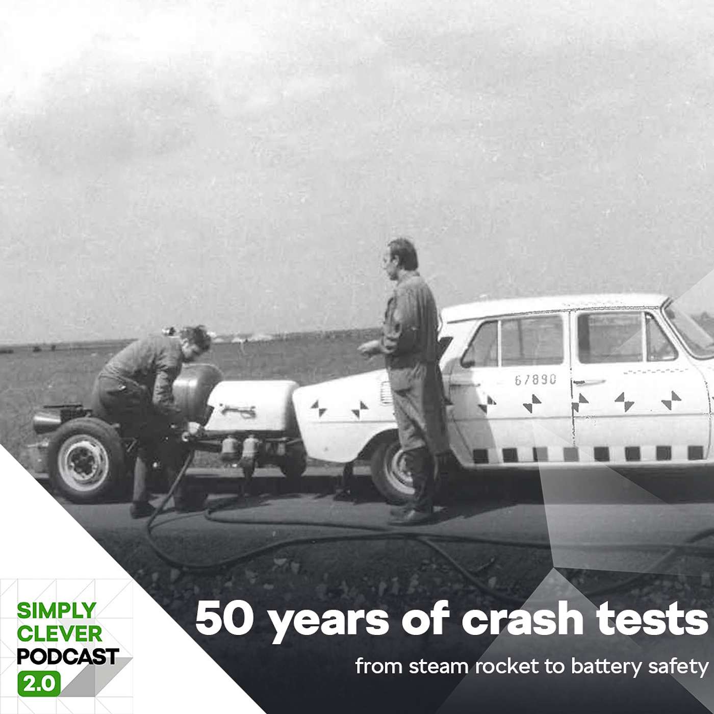 50 Years of crash test at ŠKODA - from steam rocket to battery safety