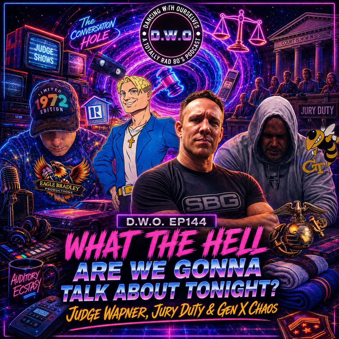 #144 — What the Hell Are We Gonna Talk About Tonight? | Judge Wapner, Jury Duty & Gen X Chaos episode artwork