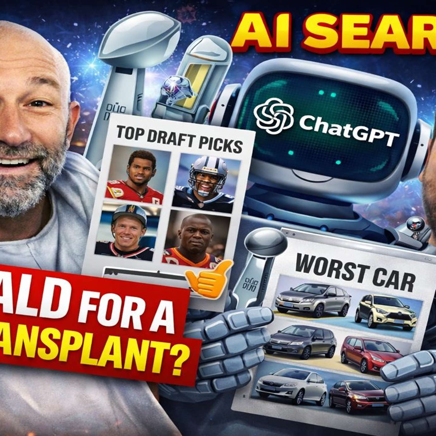 ChatGPT Ranks Best Draft Picks, AI Searches & Hilarious “Too Bald for a Hair Transplant” Roast #59