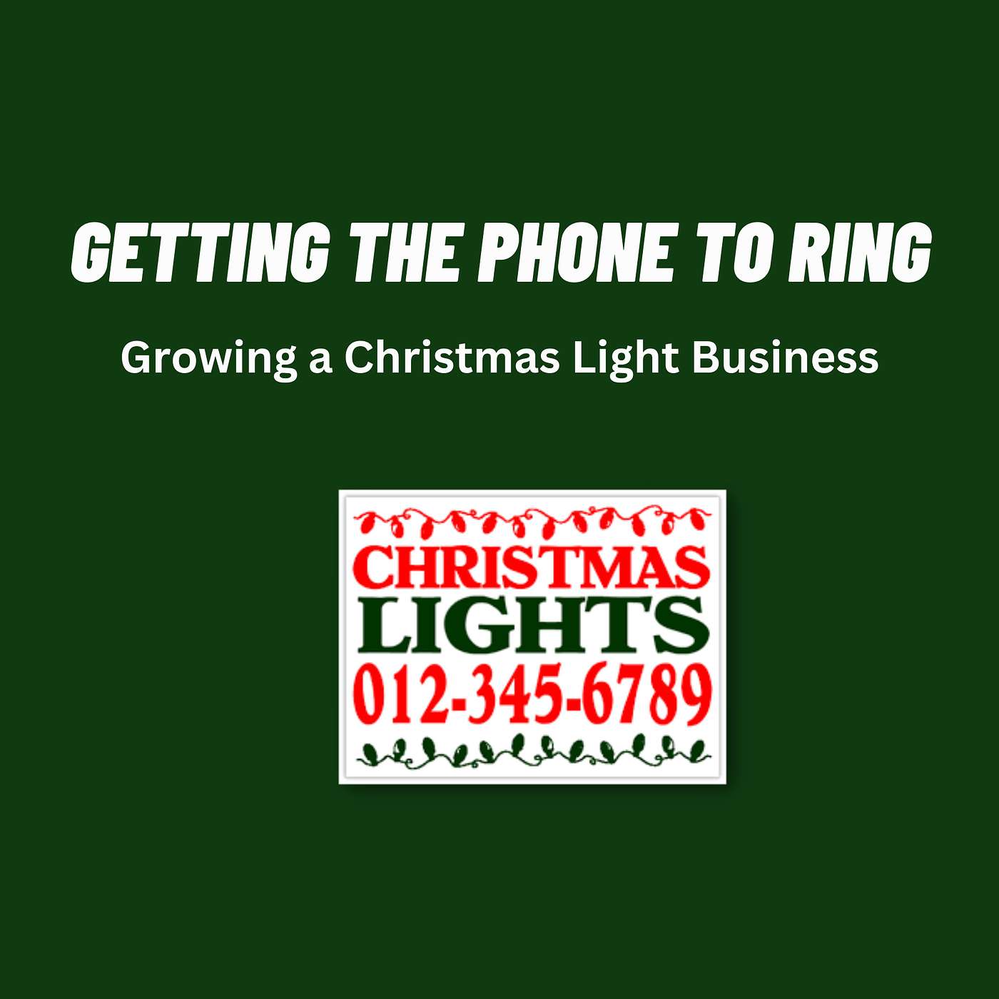 Getting The Phone To Ring - Growing a Christmas Light Business episode artwork