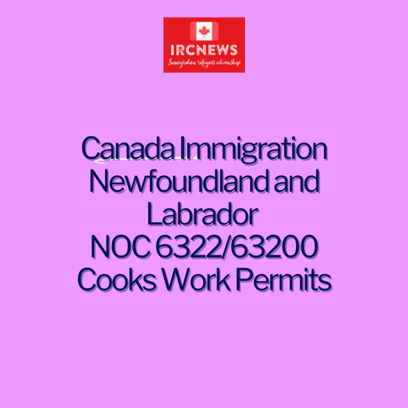 Canada Immigration Newfoundland and Labrador NOC 6322/63200 Cooks Work Permits episode artwork
