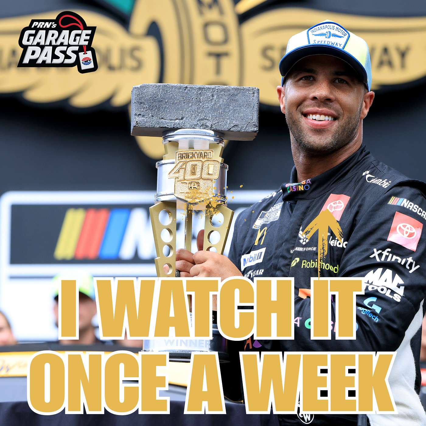 The Reason Bubba Wallace Re-Watches His Indy Win Once A Week | GP Extended episode artwork