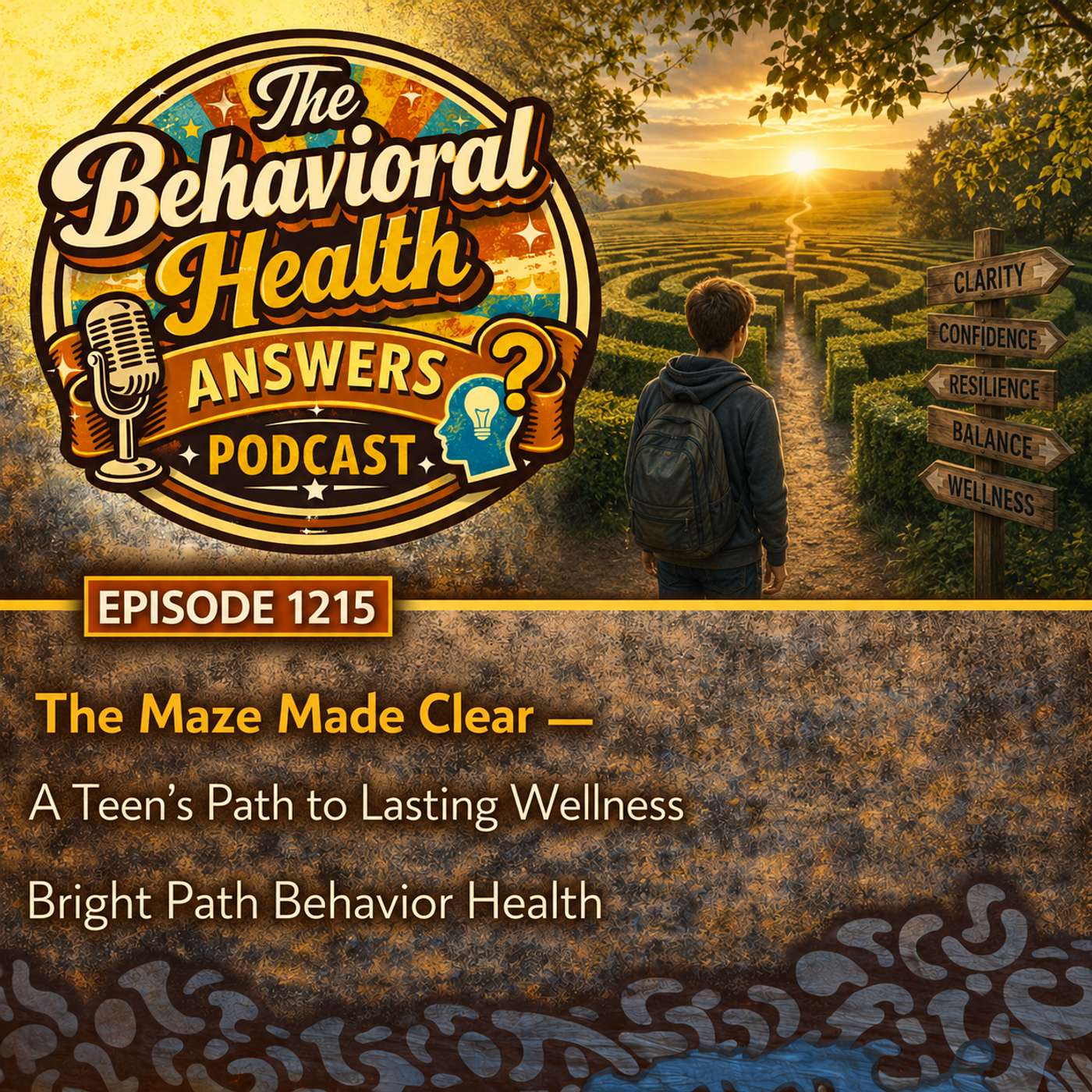 Episode 1215: The Maze Made Clear - A Teen's Path to Lasting Wellness | Bright Path Behavior Health episode artwork