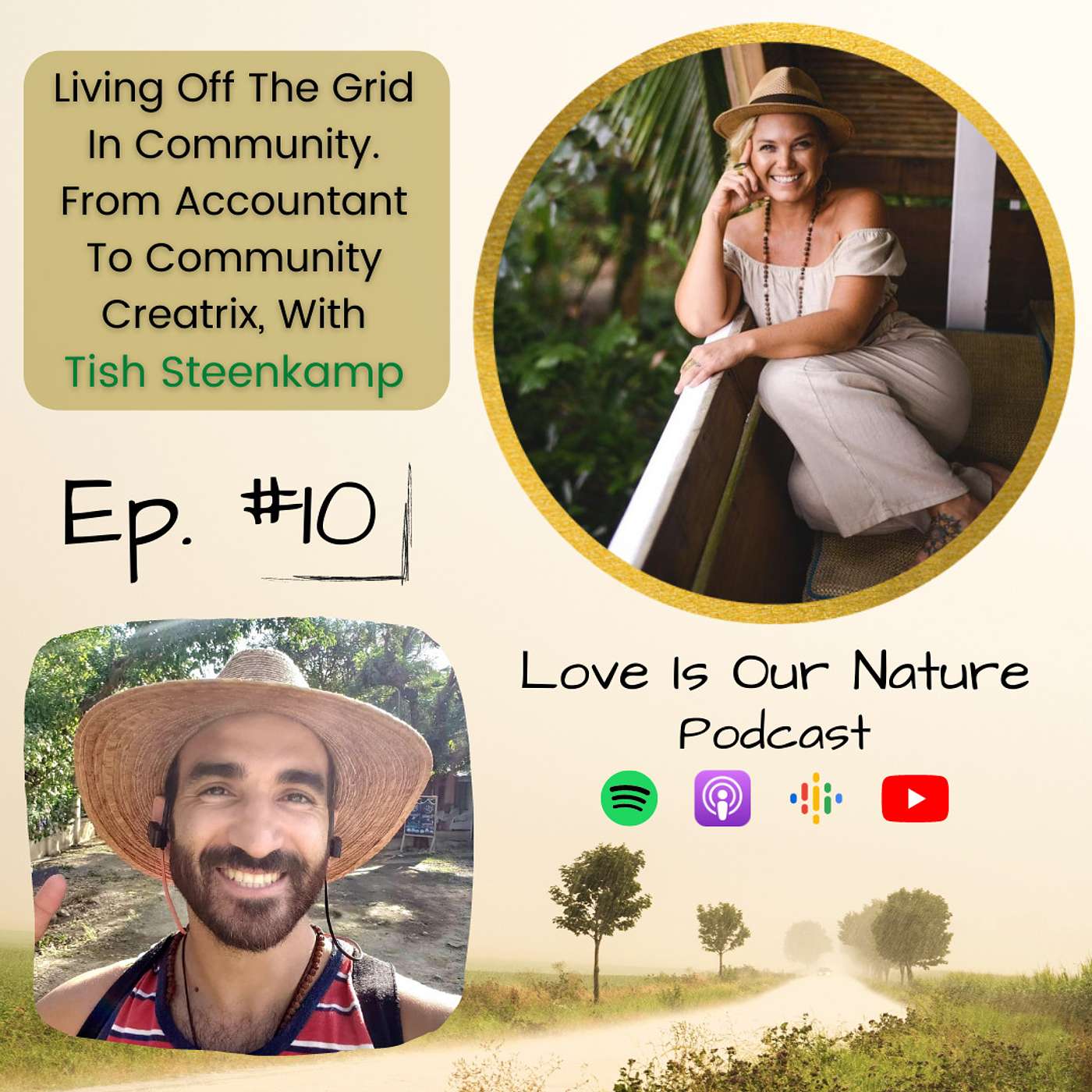 Ep 10. Living in Community Off The Grid. From Accountant To Community Creatrix, With Tish Steenkamp