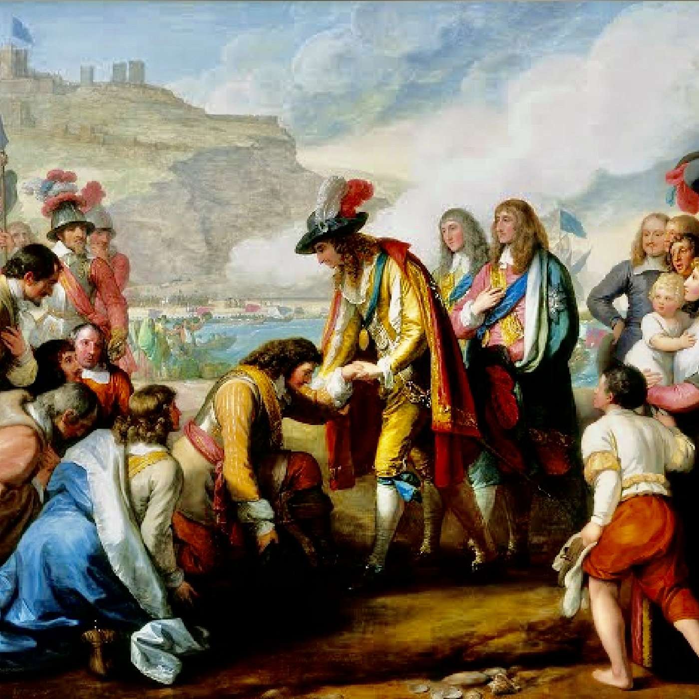 King Charles II arrives at Dover; his long trials at an end. General Monke and Charles play these Restoration days exquisitely.