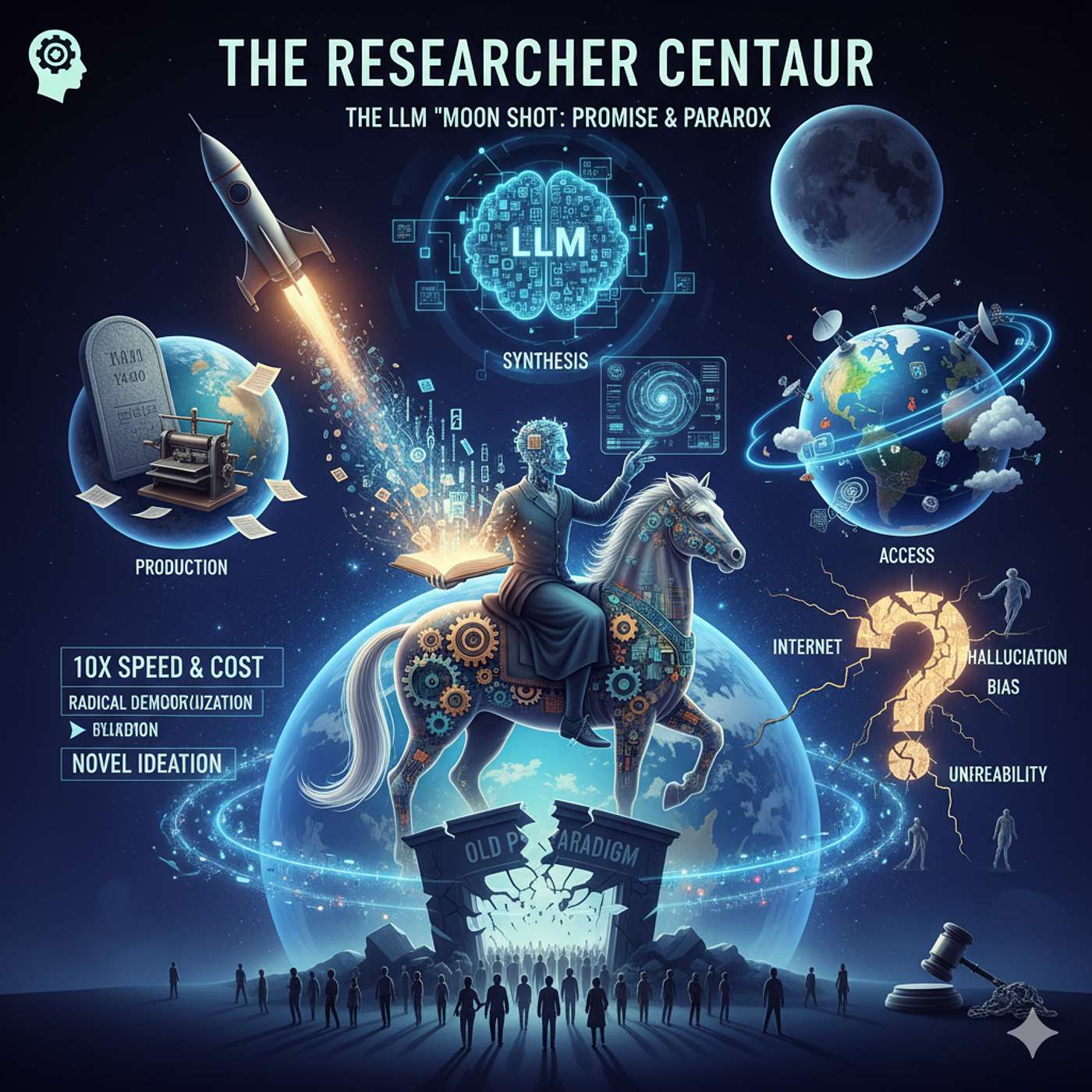 An Epistemological Analysis of the Large Language Model Paradigm: A "Moon Shot" in Human Research Capability? episode artwork