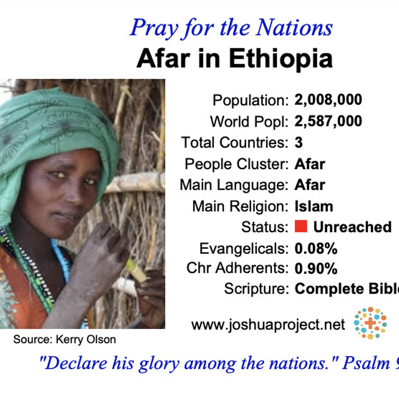 modlitby za NZES - Afar v Ethiopii