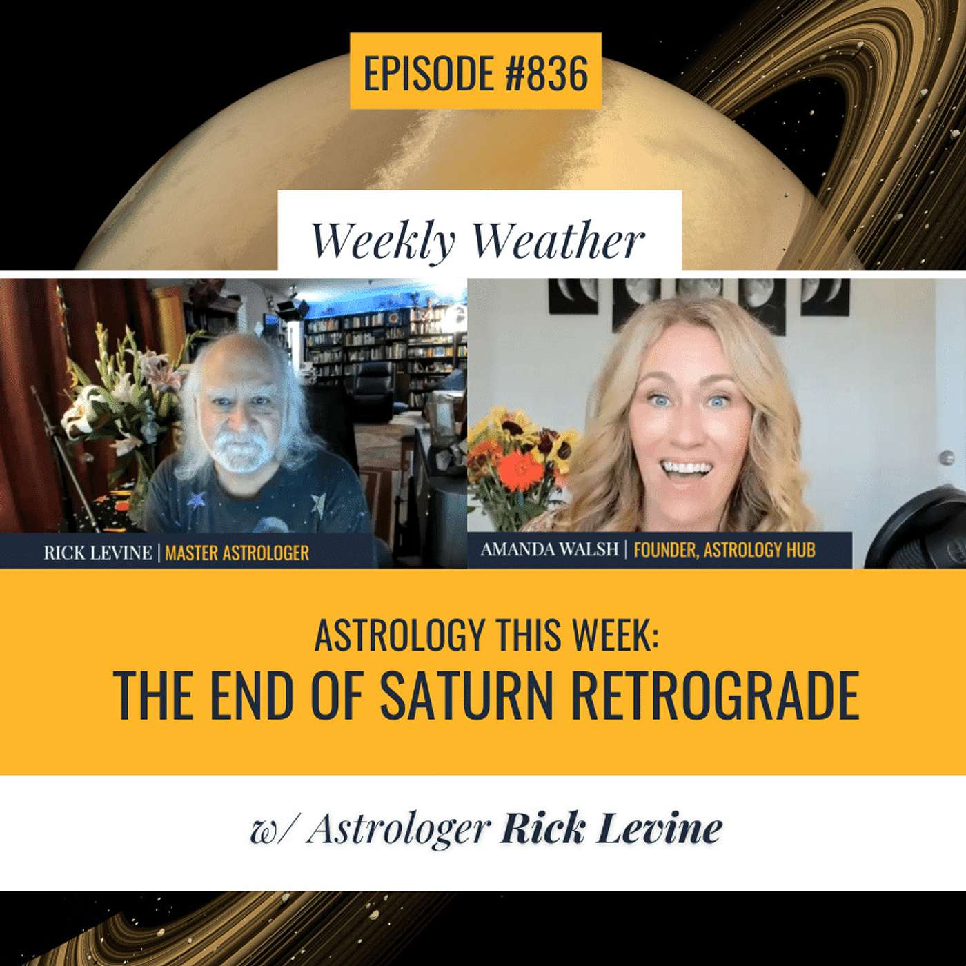 cover of episode [WEEKLY ASTROLOGICAL WEATHER] Astrology This Week: Wrapping Up Eclipse Season with the End of Saturn Retrograde w/ Rick Levine