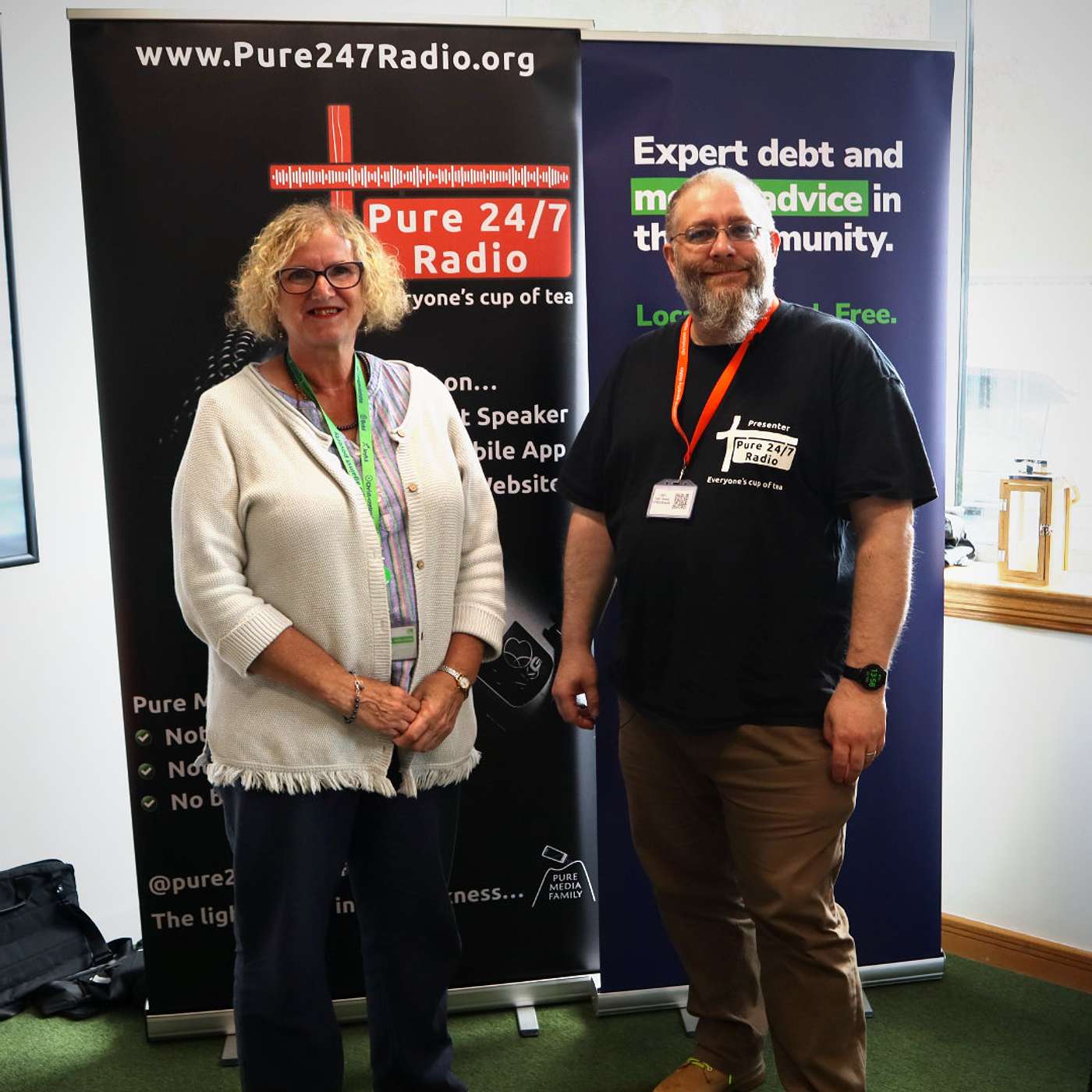Andy B chats with Helen at CAP Bradford