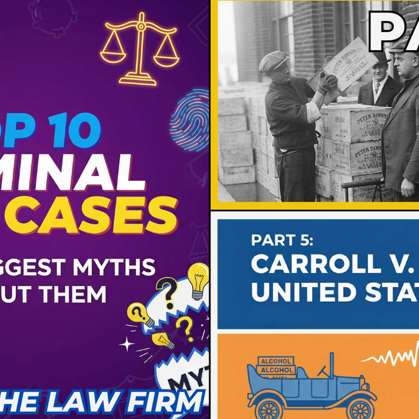 Top 10 Criminal Law Cases and Myths | PART 5: Can Police Search Your Car Without a Warrant?