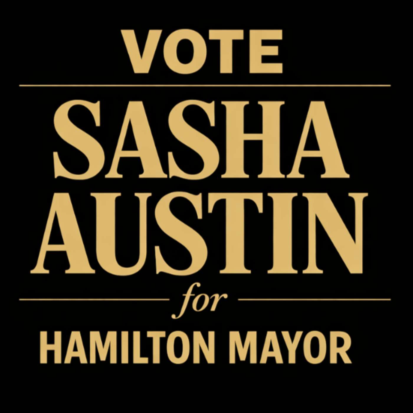 Sasha Austin for Hamilton Mayor Podcast