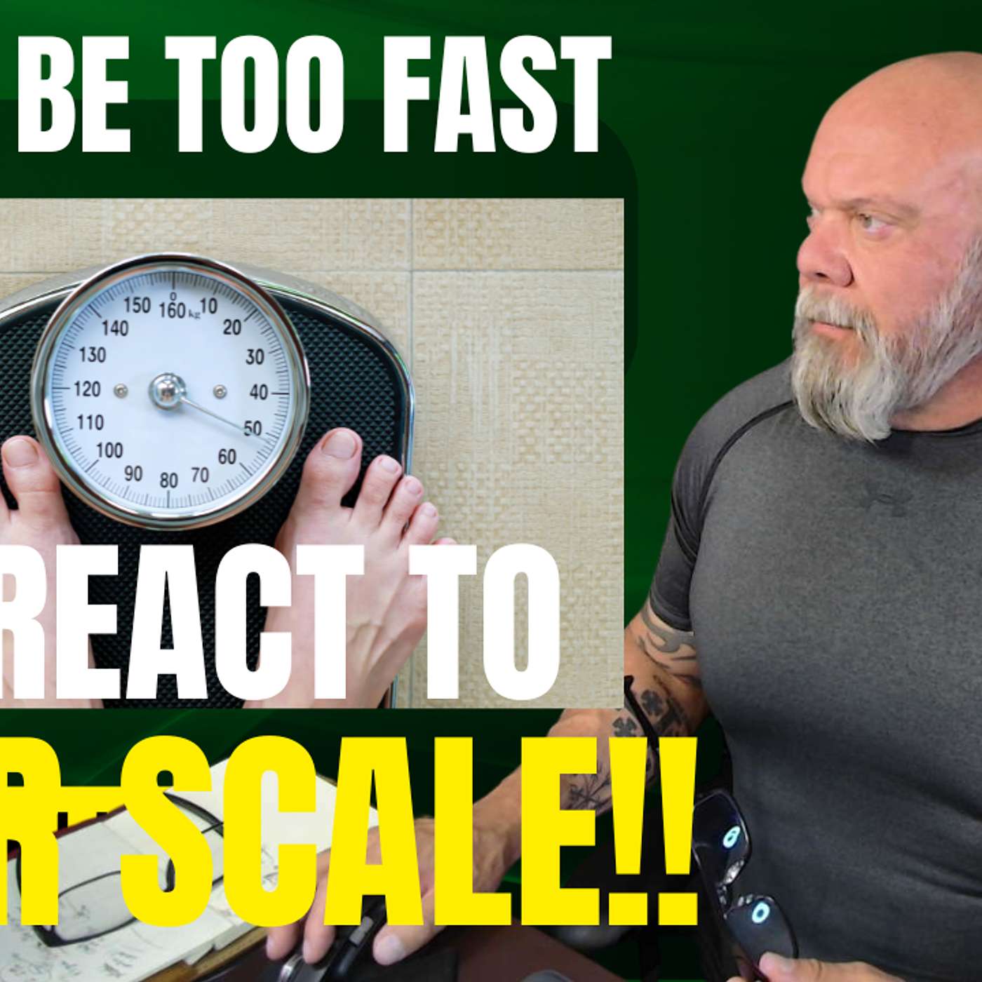 Looking at the scale and letting it get the best of you is why you are failing to lose fat