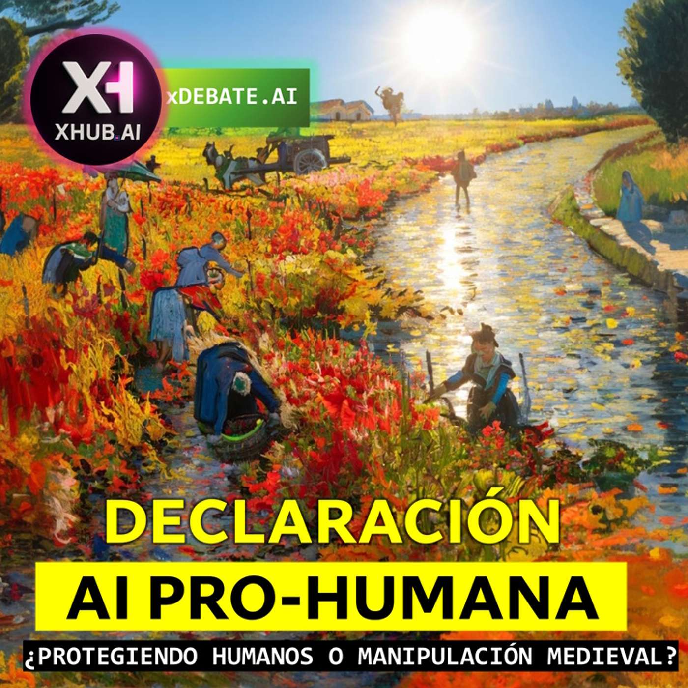 T6.E055. xDEBATE.AI DECLARACIÓN AI-PROHUMANA ¿Protegiendo humanos o manipulación medieval?