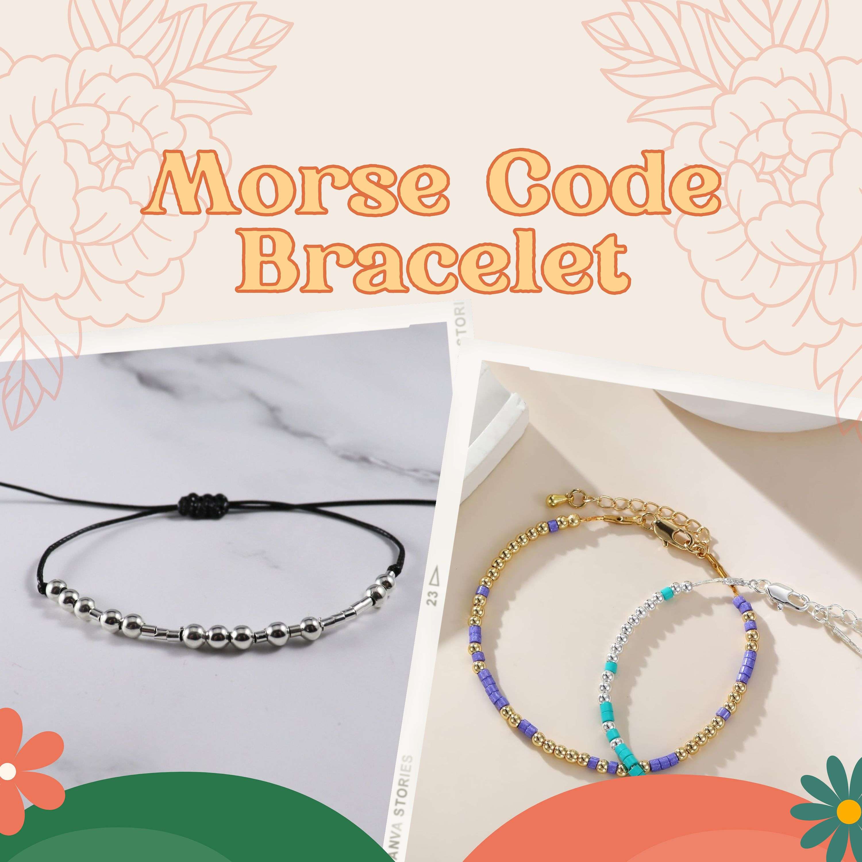 I Love You Morse Code Bracelet