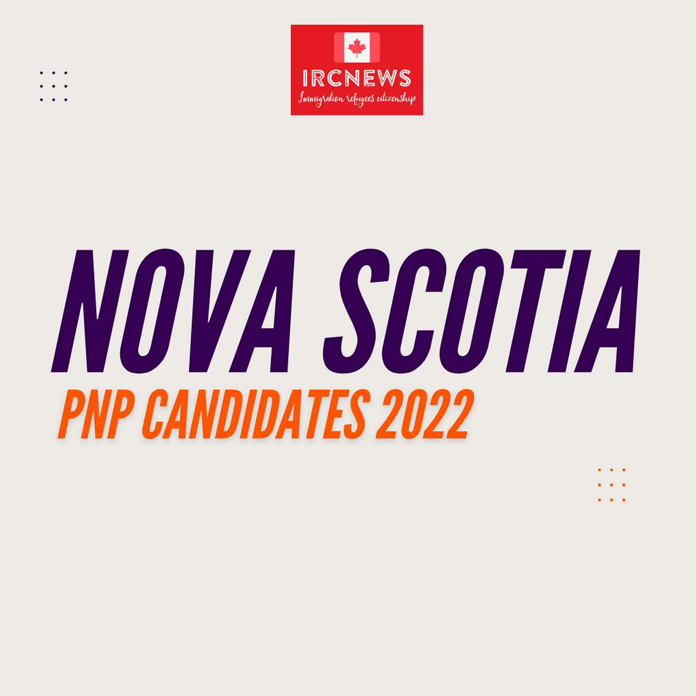 Canada Immigration Total PNP Express Entry Candidate Selection for the Province of Nova Scotia in 2022 episode artwork