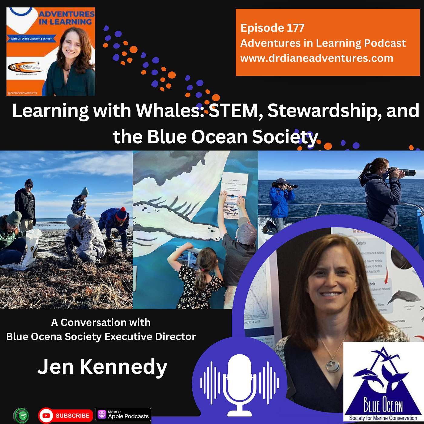 Learning with Whales: STEM, Stewardship, and the Blue Ocean Society episode artwork