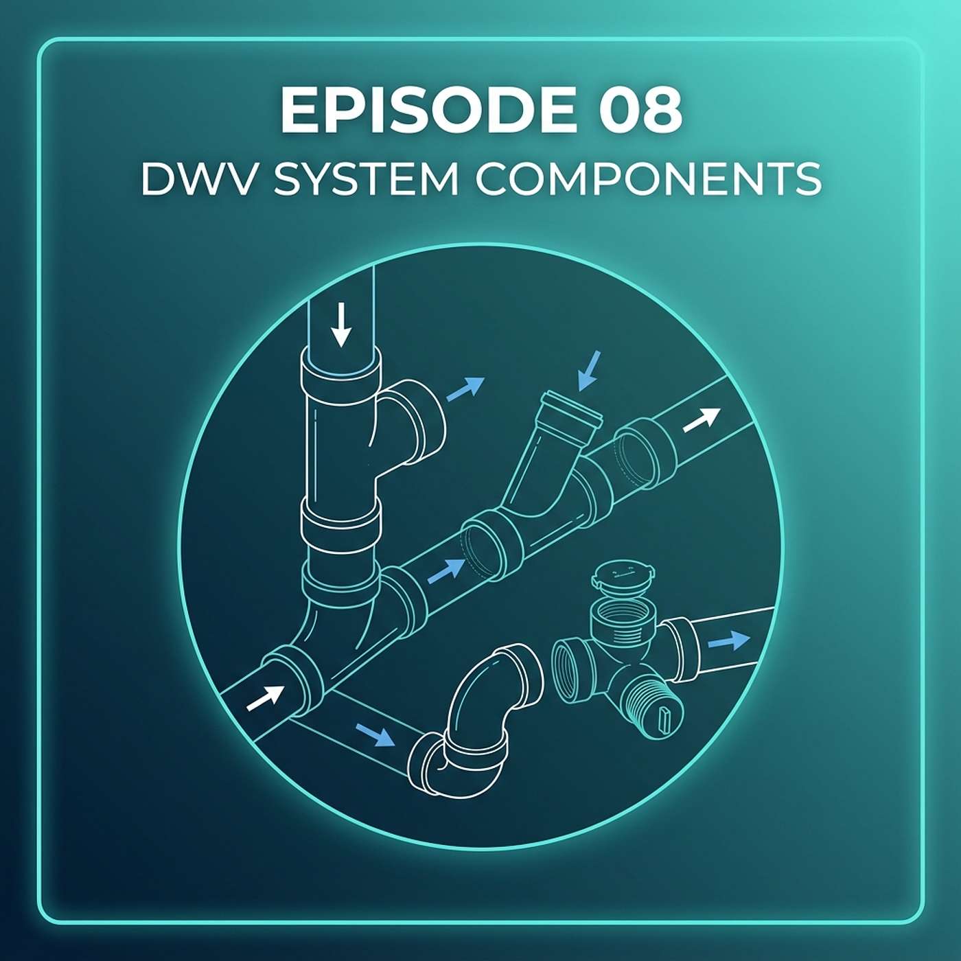 08 - DWV System Components - Fittings, Cleanouts, and Flow Direction episode artwork