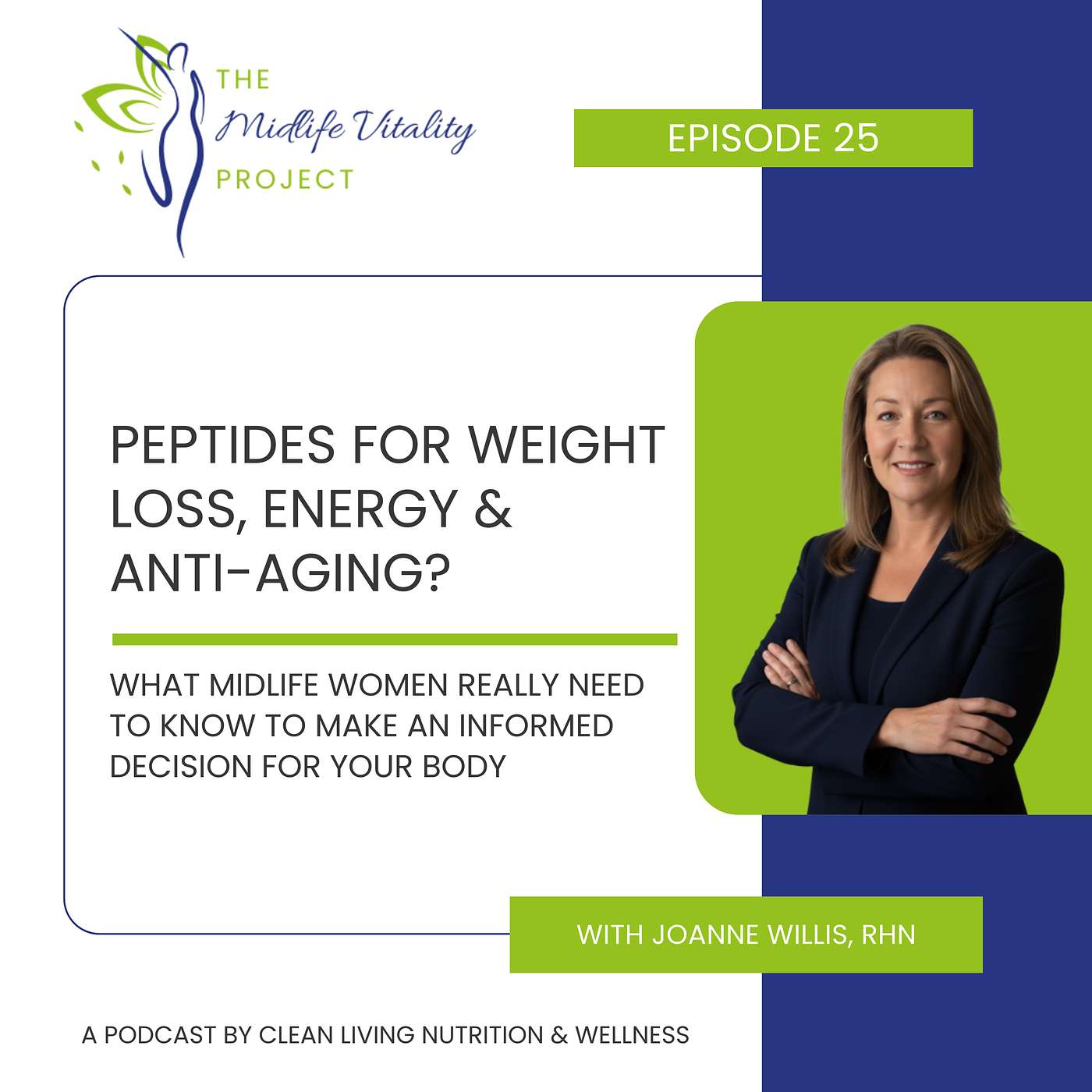 Episode 25: Peptides for Weight Loss, Energy & Anti-Aging? — What Midlife Women Really Need to Know