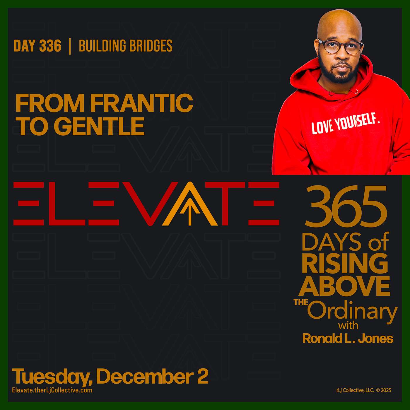 Day 336:  From Frantic to Gentle