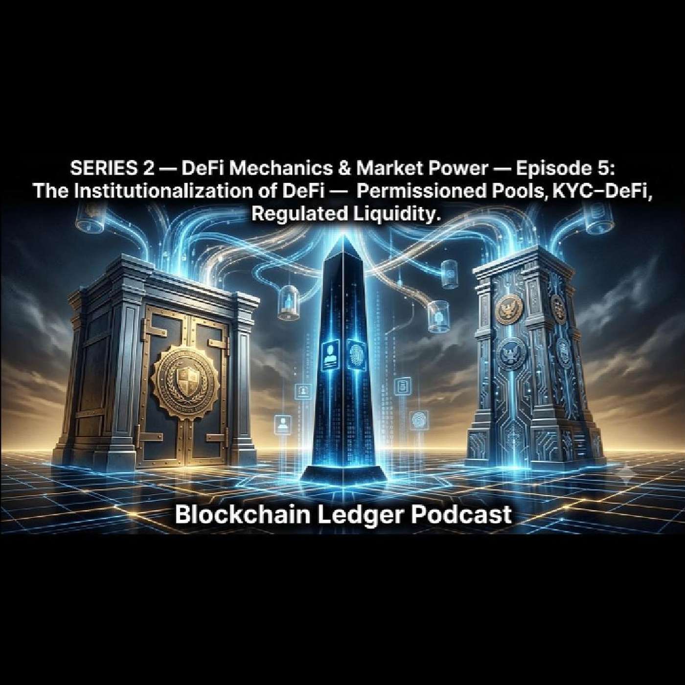 SERIES 2 — DeFi Mechanics & Market Power —Episode 5: The Institutionalization of DeFi — permissioned pools, KYC‑DeFi, regulated liquidity episode artwork