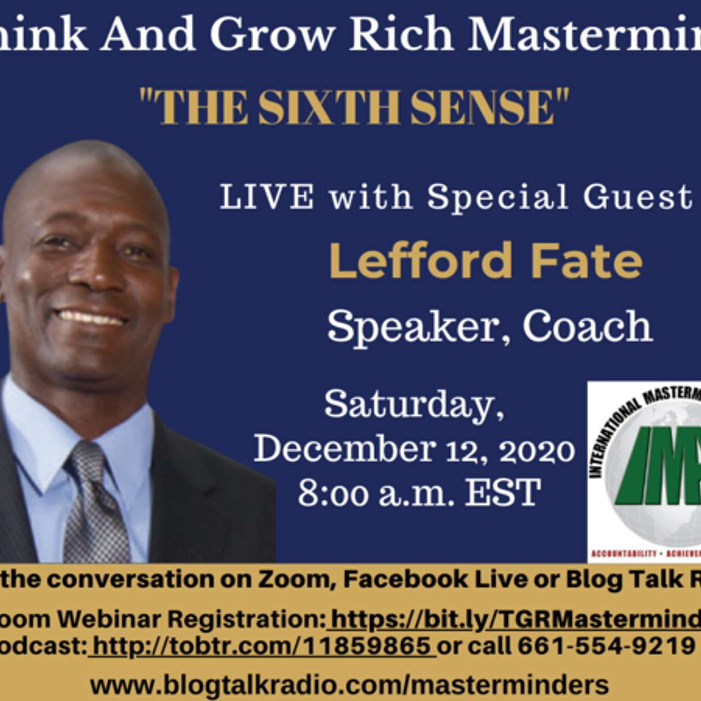 Think and Grow Rich Mastermind - "The Sixth Sense" with Lefford Fate episode artwork