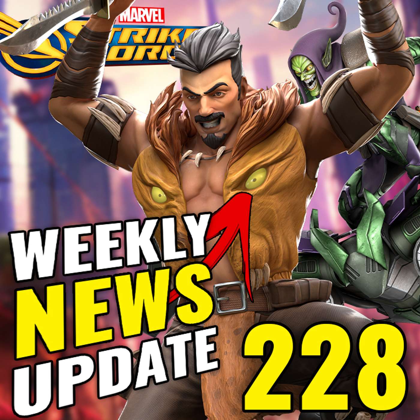 Episode 228: Compensation Coming! Crashing Addressed, Super Skrull Punishment, Kraven Smash - Marvel Strike Force