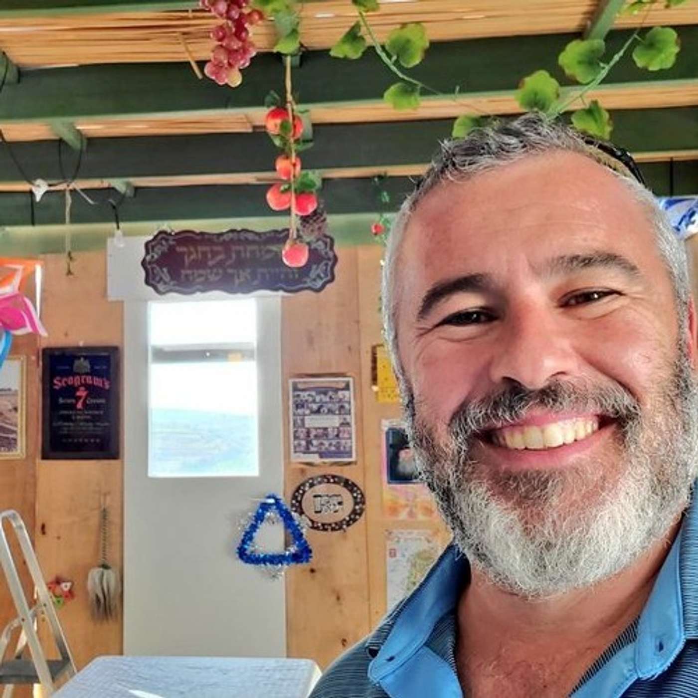 Yishai & Malkah in the Sukkah