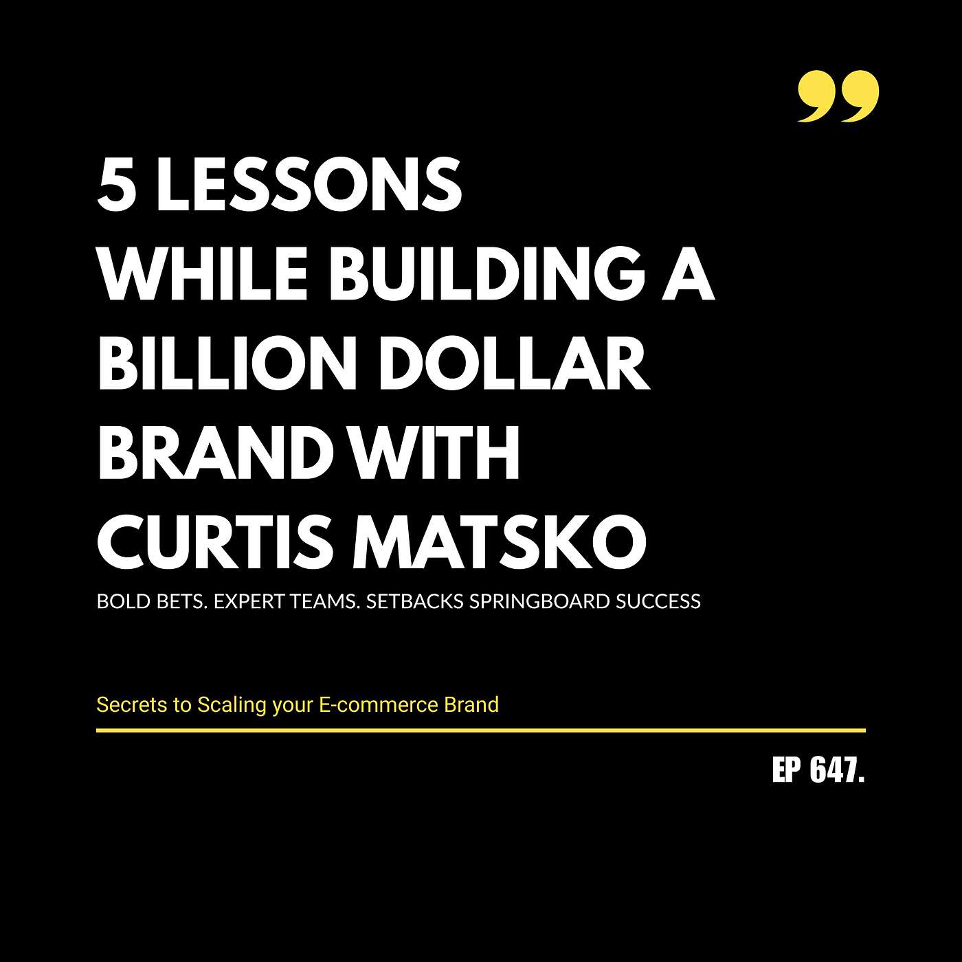 Secrets To Scaling Your Ecommerce Brand