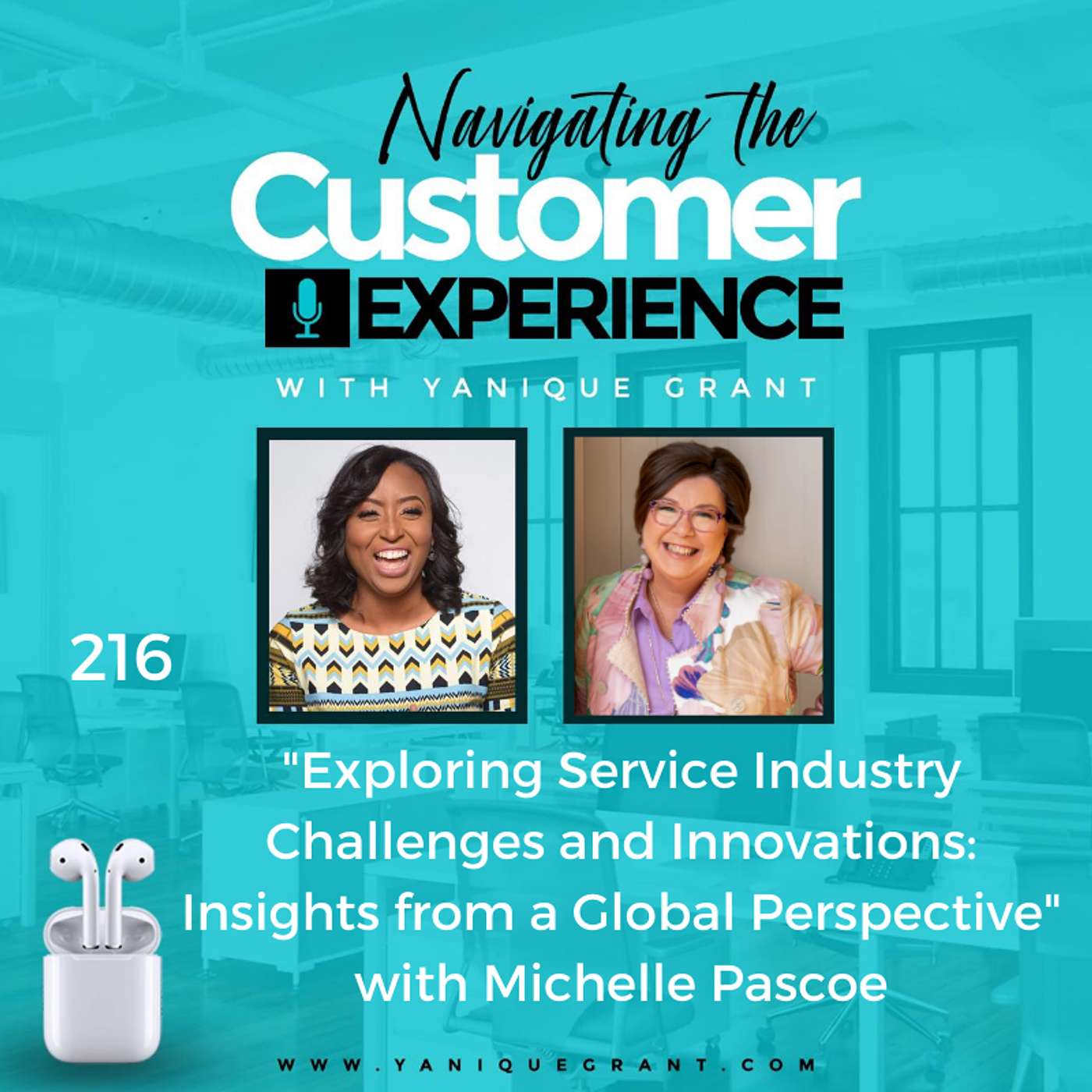 cover of episode 216: Exploring Service Industry Challenges and Innovations: Insights from a Global Perspective with Michelle Pascoe