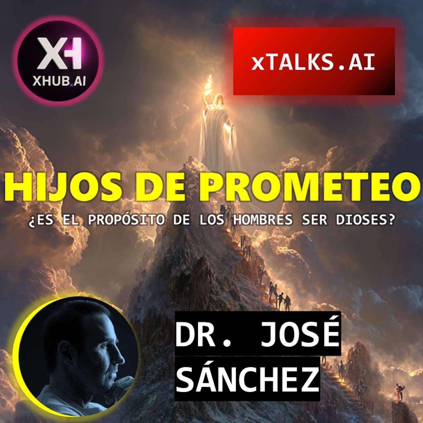 T5.E182. xTALKS.AI HIJOS DE PROMETEO ¿Es el propósito de los hombres ser Dioses? | Dr. José Sánchez
