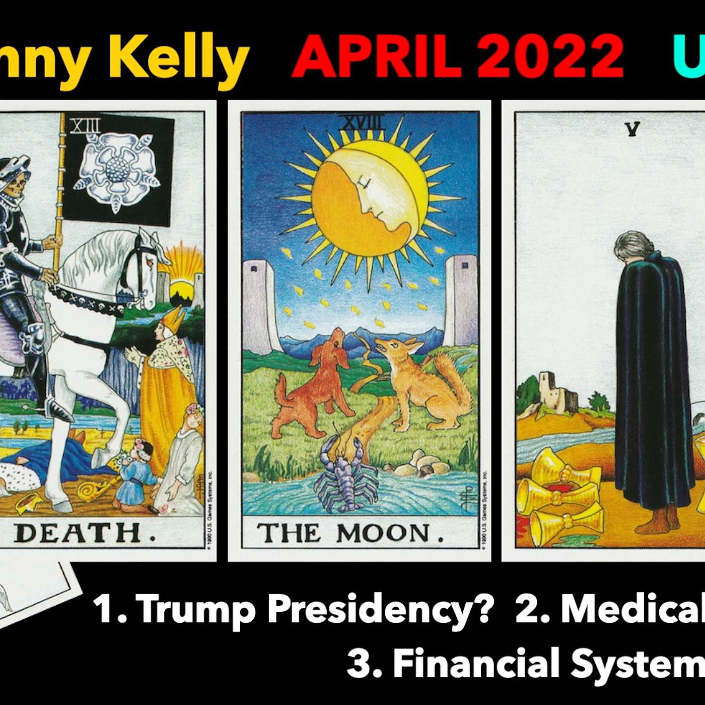 [01 April 2022] Tarot: 1.Trump Presidency?  2. Medical System?  3. Financial System/Crypto?