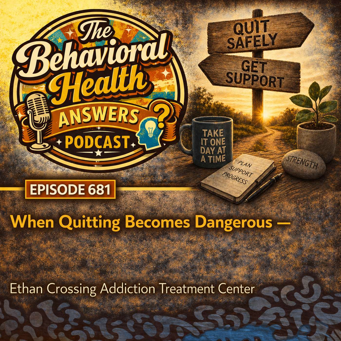 Episode 681: When Quitting Becomes Dangerous | Ethan Crossing Addiction Treatment Center episode artwork