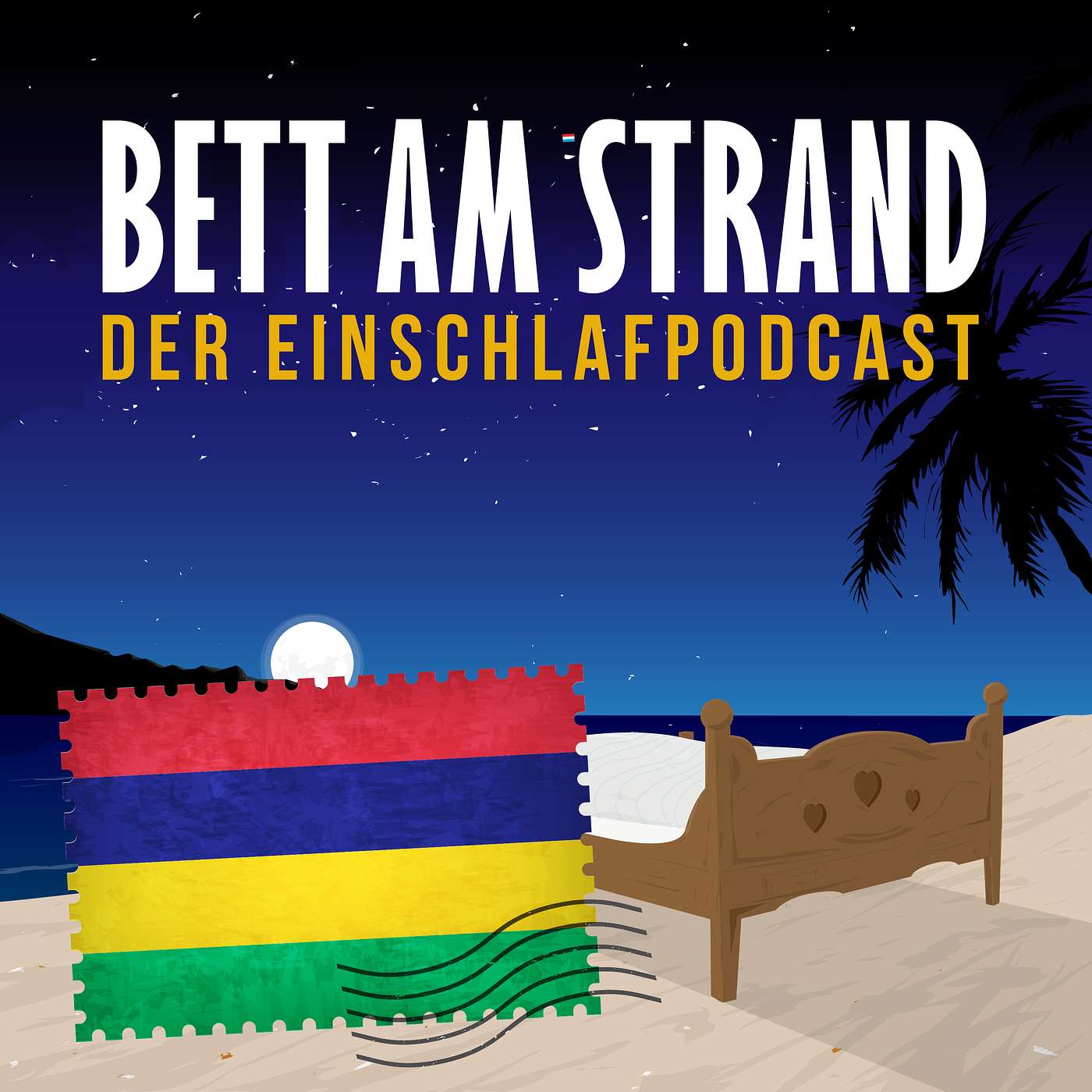 Bett am Strand | Einschlafen zu Reisegeschichten