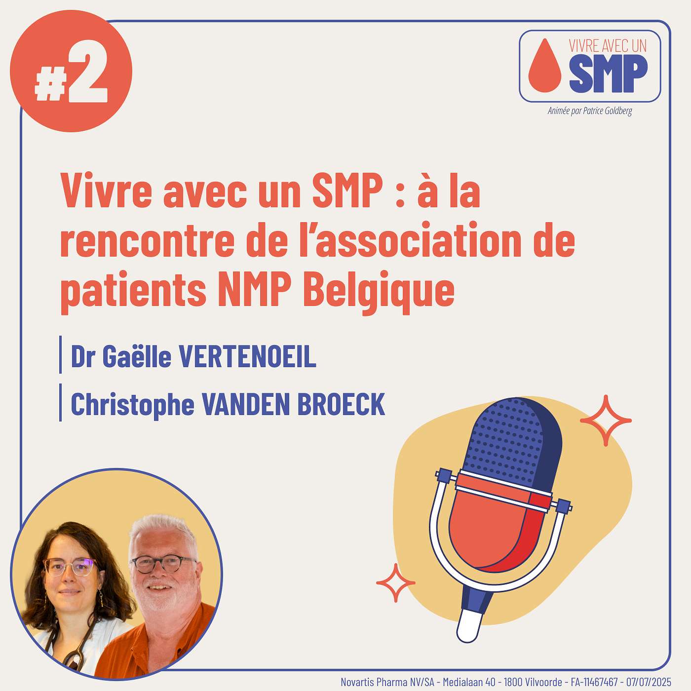 Vivre avec un SMP : à la rencontre de l’association de patients NMP Belgique episode artwork