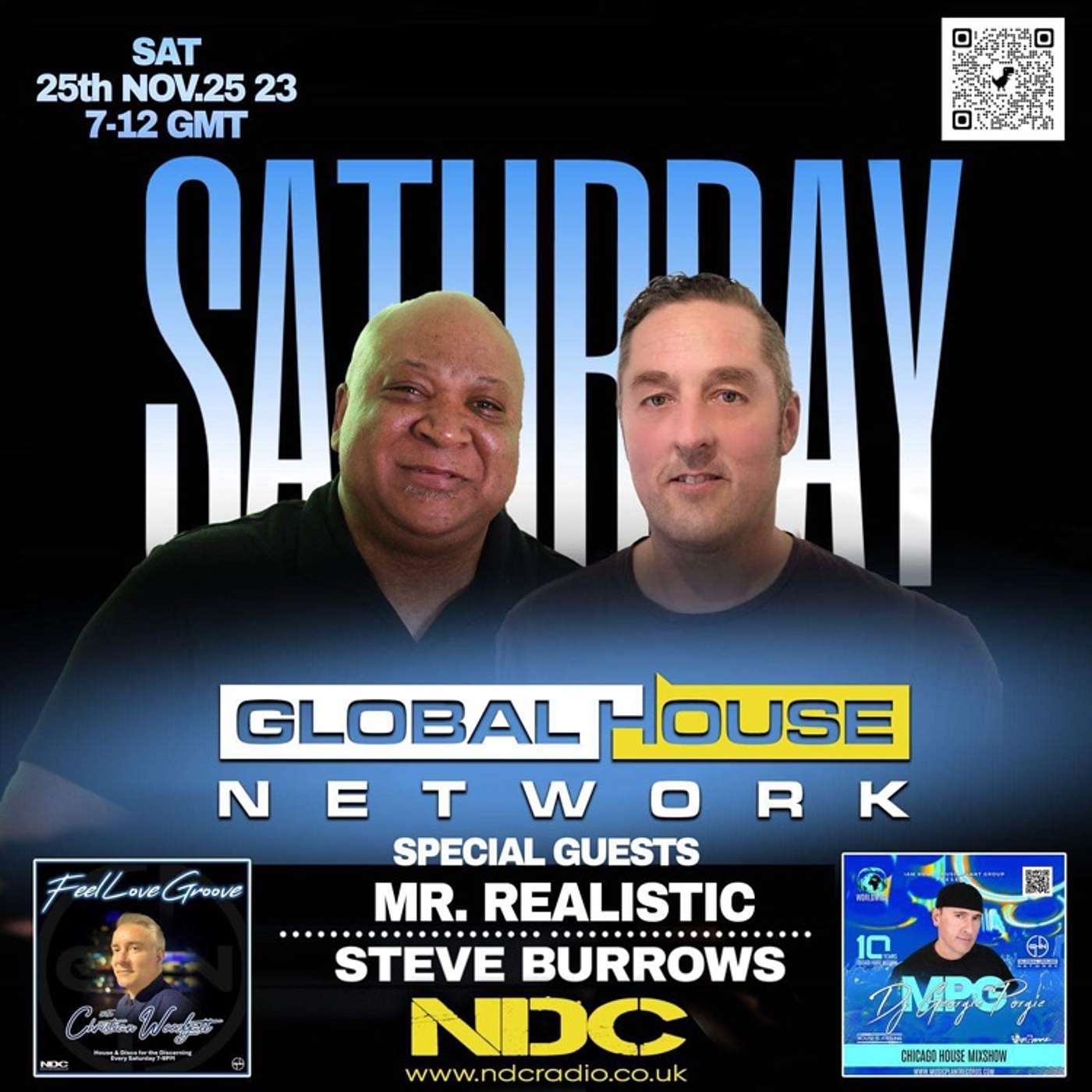 Soulful House Sounds with Steve Burrows, Global House Network NDC Radio Guest Mix / 25th November 2023 episode artwork