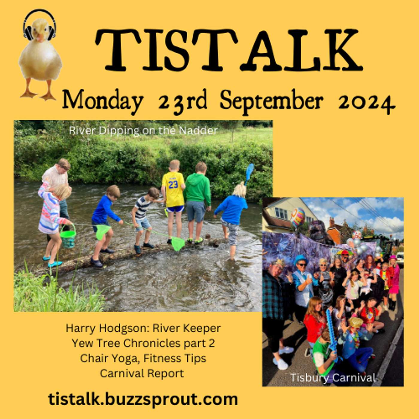 23rd  September 2024 River Nadder, Tisbury Carnival, Chair Yoga, Yew Tree Chronicles Part 2